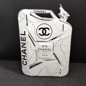 Jerrican inspiré Chanel blanc